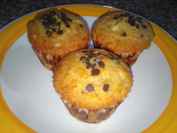 Muffin con gocce di cioccolato