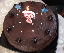 TORTA CESARINA (cioccolato e ciliegie)