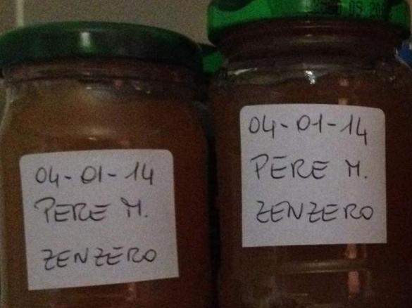 Marmellata di pere e zenzero