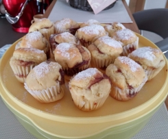 Muffins con crema di marroni al rhum