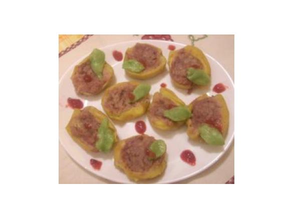 mele ripiene con marzapane e confettura