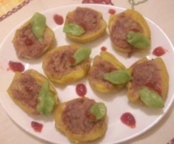 mele ripiene con marzapane e confettura