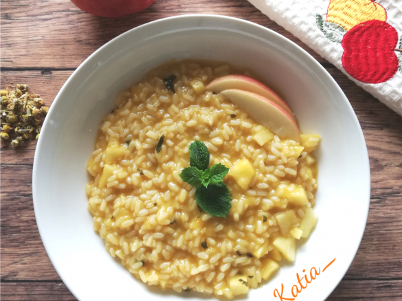 Risotto mela e camomilla - Contest mele