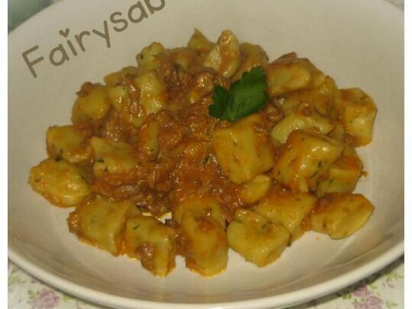 Gnocchi di fiordilatte al prezzemolo con ragù di funghi -contest gnocchi-