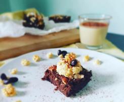 Brownies di fagioli neri con crema di ceci dolce VEGAN SENZAGLUTINE "contest legumi maggio 2020"
