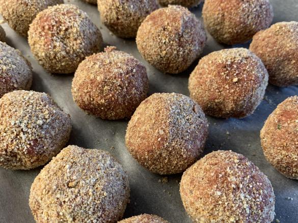 Polpette barbabietole e ceci