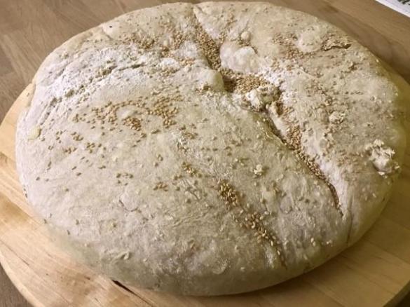 Focaccia ai semi di lino