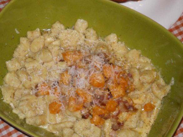 gnocchi di ricotta con zucca