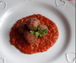 Polpettine di Fagioli Rossi al sugo