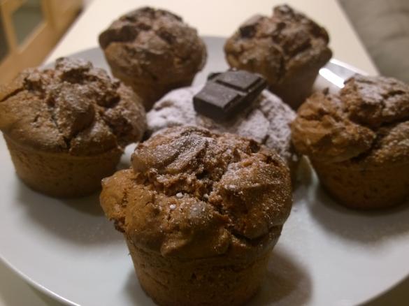 Muffin cioccolato e fragole senza glutine