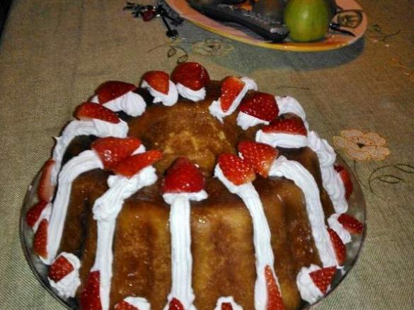 il mio Babà con fragole 