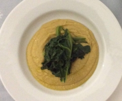 Purea di ceci con erbette 