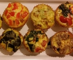 Mini tortini (muffins) di verdure, colorati e divertenti