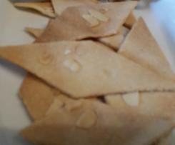 Crackers salati con farina di mandorle