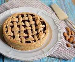 Crostata con Frolla alle mandorle e marmellata (senza uova e latticini)