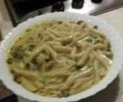 penne risottate con zucchine e funghi