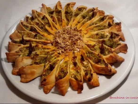 Torta girasole con asparagi "contest Primavera"