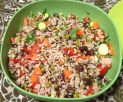 Riso integrale ai sapori dell'orto