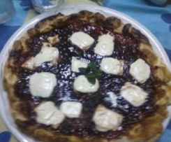 Finta Pizza alle Fragole e Cioccolato Bianco