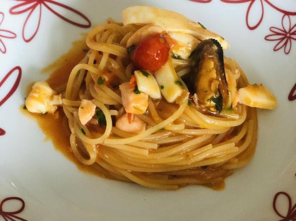 Spaghetti risottati ai frutti di mare
