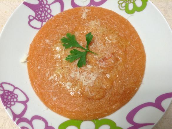 Crema di semolino al pomodoro