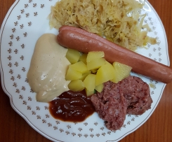 Crauti cotechino e wurstel