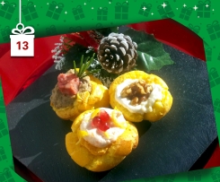 Bigne' aperti delle Feste con 3  Mousse - Natale