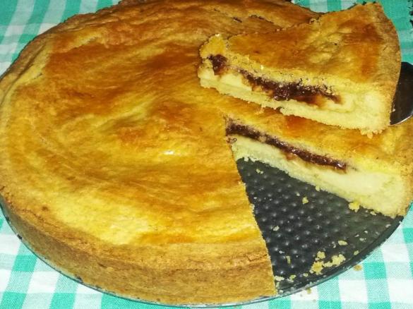 TORTA PASTICCIOTTO CREMA E NUTELLA