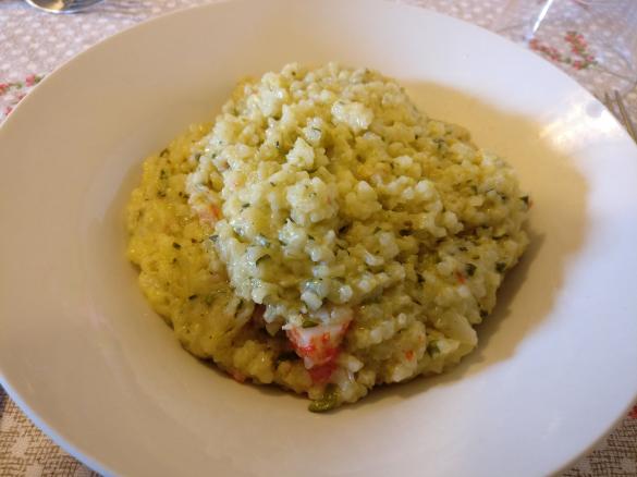 Risotto zucchine e surimi