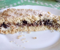 torta sbriciolata ricotta e cioccolato