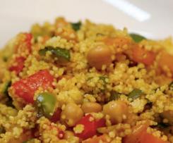 Cous cous con verdure legumi e pollo