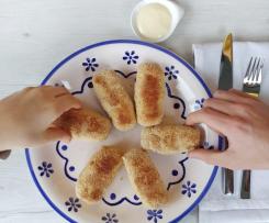 CROCCHETTE DI MERLUZZO con farina di piselli