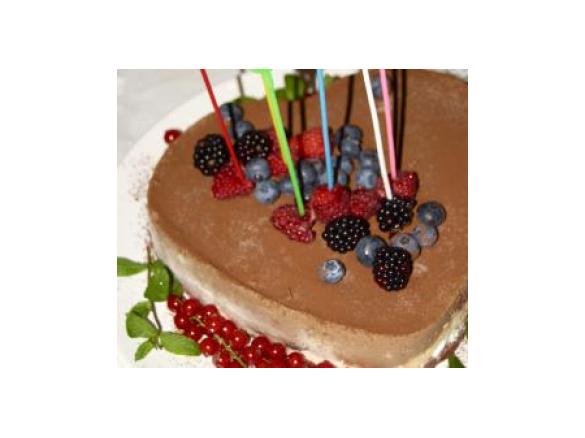 Semifreddo panna, amarene e cioccolato