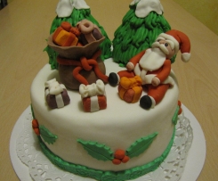 Torta natalizia per augurare a tutti BUON NATALE da Moni78!!!!!!