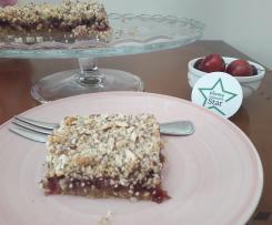 Sbriciolata semintegrale con mandorle e ciliegie -contest ciliegie