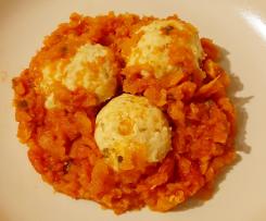 Polpette di pollo e verdure con sugo di verdure (senza latte e derivati)