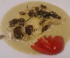 Filetti di orata al tartufo nero e crema di carciofi