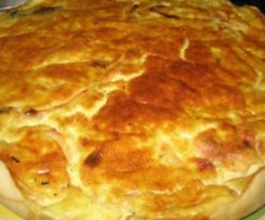 Quiche con spinaci ricotta e prosciutto