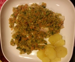 filetto di persico con verdurine primavera