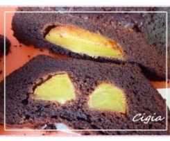 PLUM CAKE CIOCCOLATO E PESCHE (dal libro "Torte e Biscotti") 