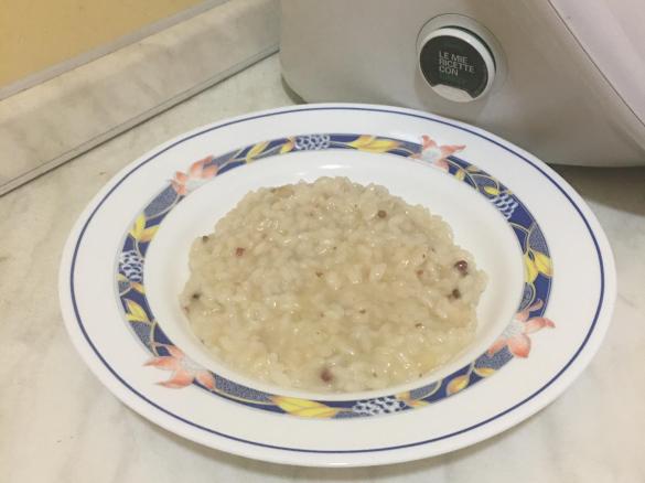 Risotto allo spumante rosa e pepe rosa