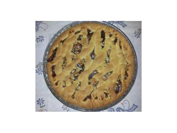 CROSTATA CON MARMELLATA DI MARRONI E NOCI