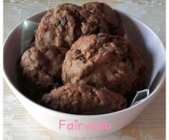 Cookies al Cacao e Mirtilli Rossi