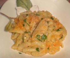 cavatelli fatti in casa zucca e funghi porcini