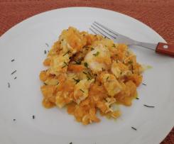 Bocconcini di pollo  con salsa alle carote