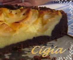 Crostata al Cacao, Mele e Crema al Mascarpone di Macinino