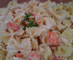 Insalata di pasta salmone&yogurt aromatizzata alla menta  Contest pic nic