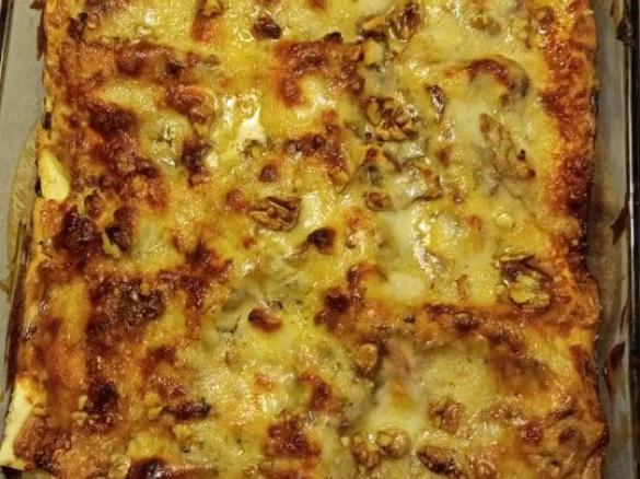 Variante di LASAGNE SPEK E RADICCHIO e NOCI