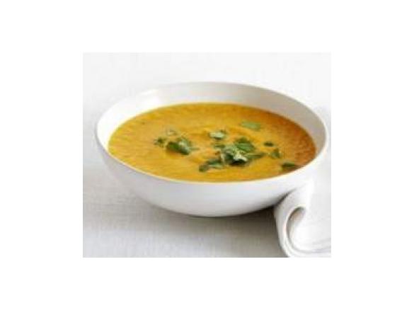 Zuppa di patate dolci e lenticchie