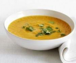 Zuppa di patate dolci e lenticchie